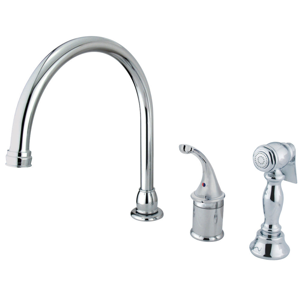 Kingston Brass KB3815GLBS Widespread Kitchen Faucet
