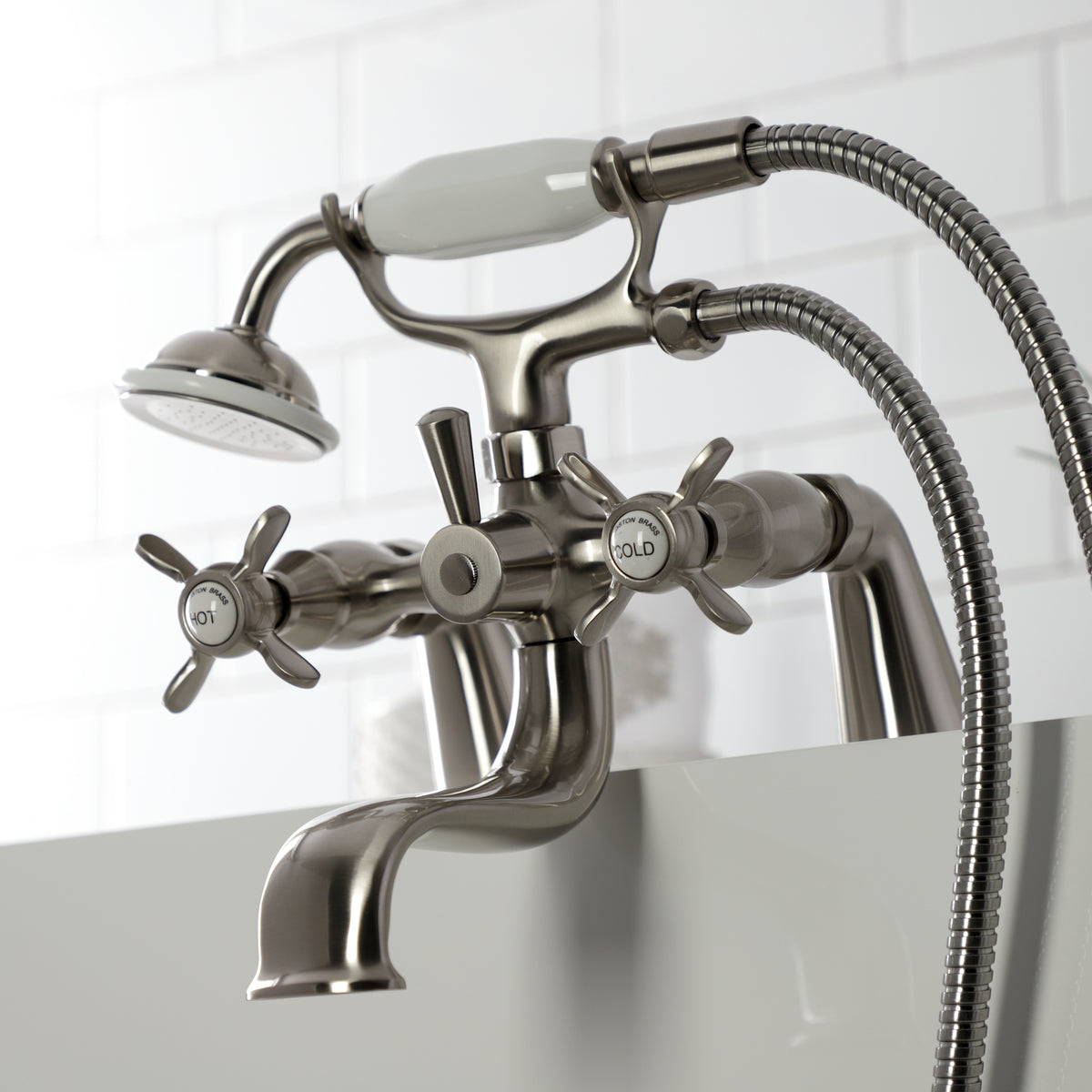 Essex Deck Mount Clawfoot Tub Faucet with Hand Shower