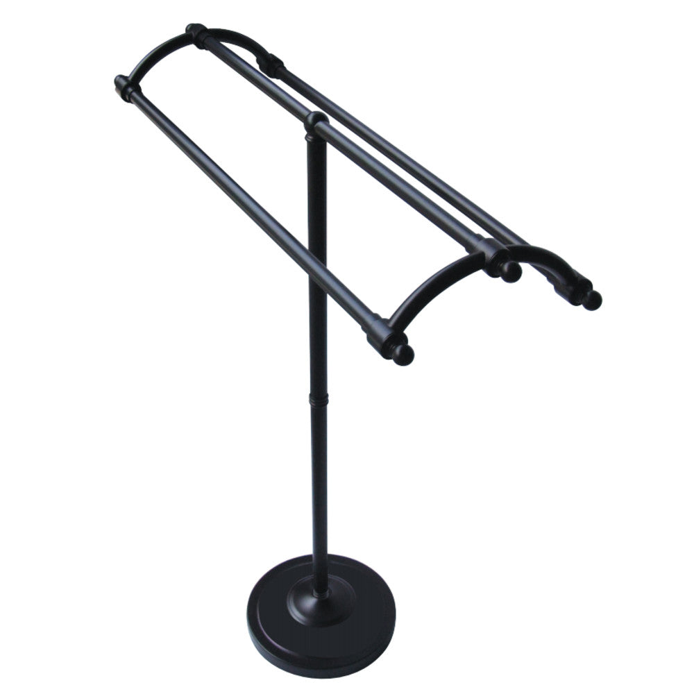 Kingston Brass Pedestal Round Plate Towel Rack