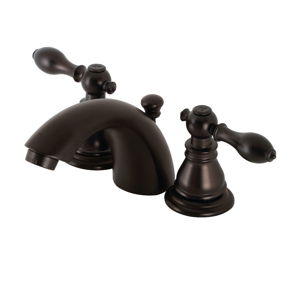 Kingston Brass KB958ACL American Classic Mini-Widespread Bathroom Faucet with Plastic Pop-Up