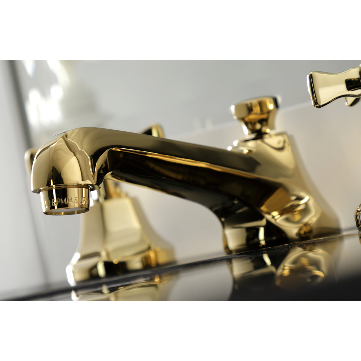 Kingston Brass KS4468NX Hamilton Widespread Bathroom Faucet with Brass Pop-Up