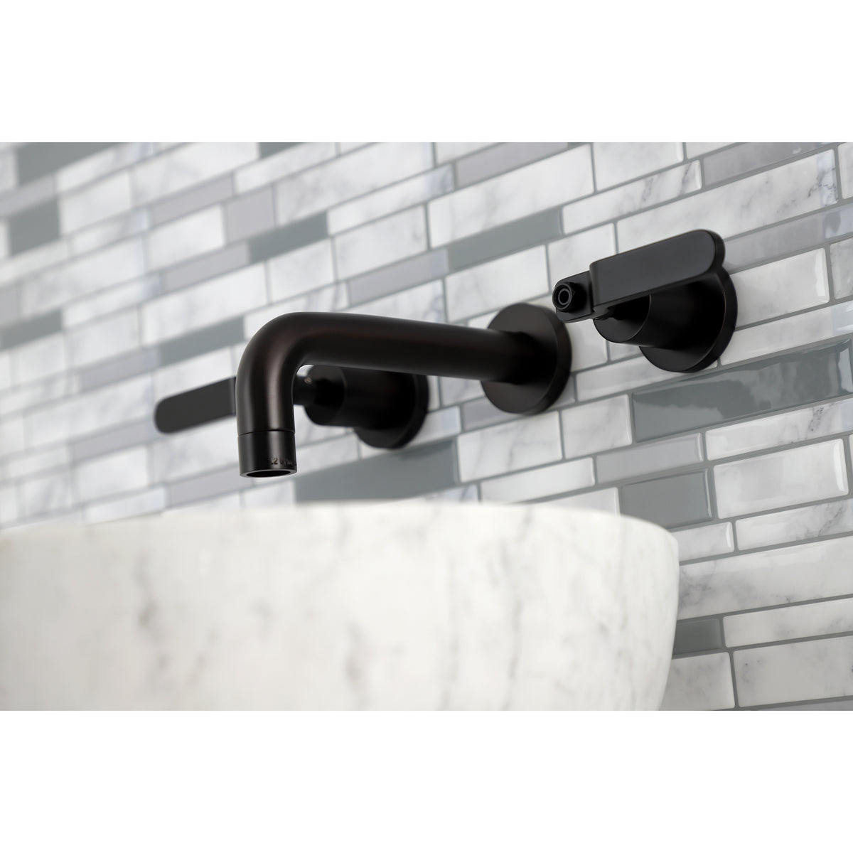 Kingston Brass KS8122KL Whitaker Two-Handle Wall Mount Bathroom Faucet