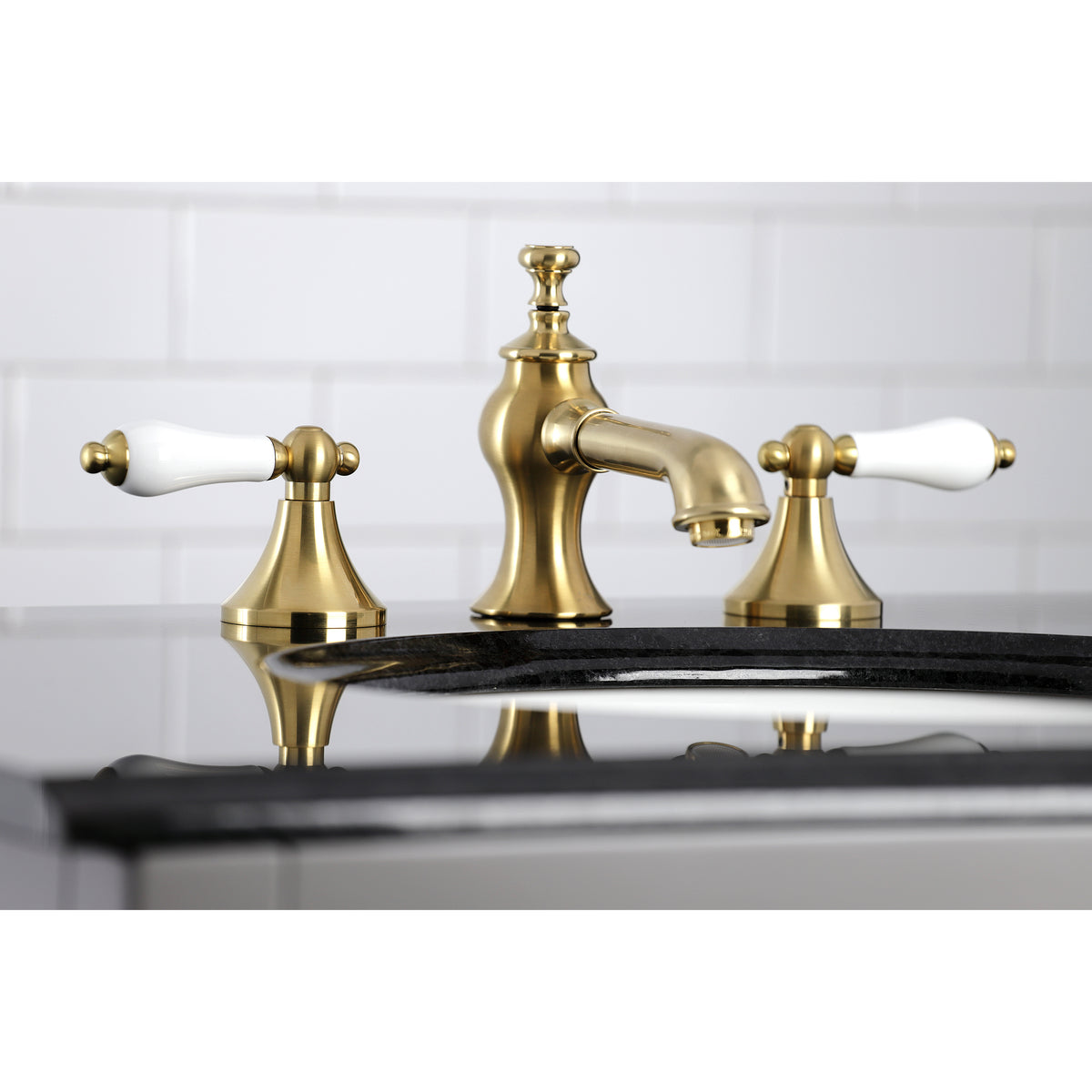 Kingston Brass KC7063PL Vintage 8 in. Widespread Bathroom Faucet