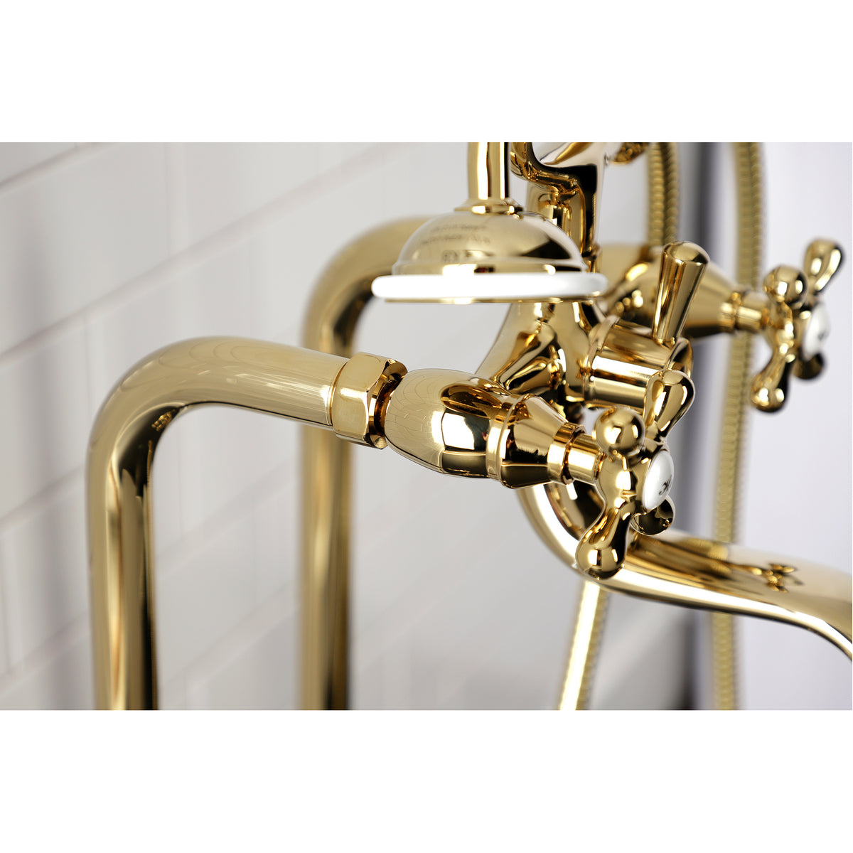 Kingston Freestanding Clawfoot Tub Faucet Package with Supply Line