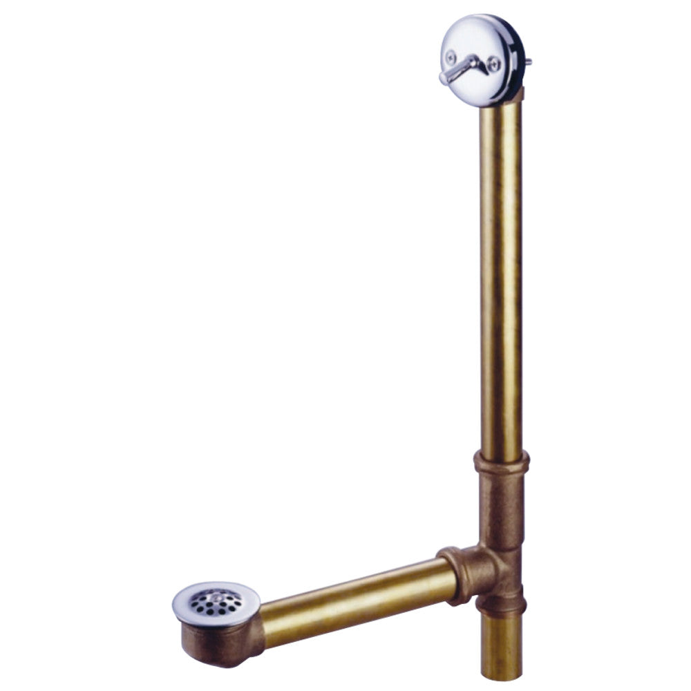 Kingston Brass 18&quot; Trip Lever Waste with Overflow with Grid