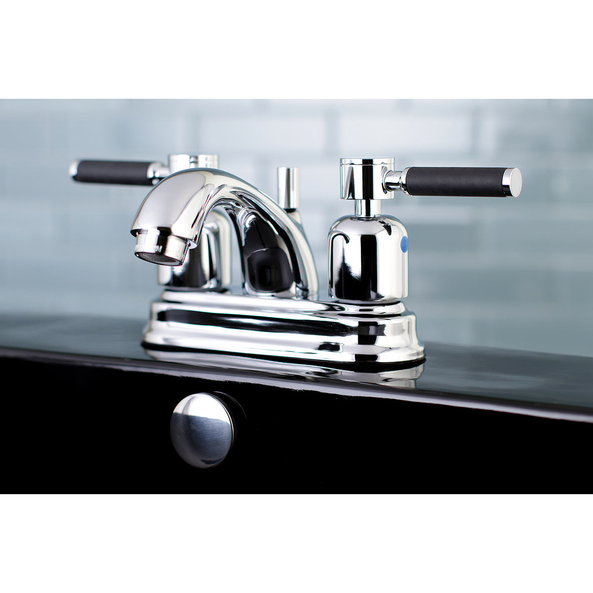 Kingston Brass FB2605DKL 4 in. Centerset Bathroom Faucet