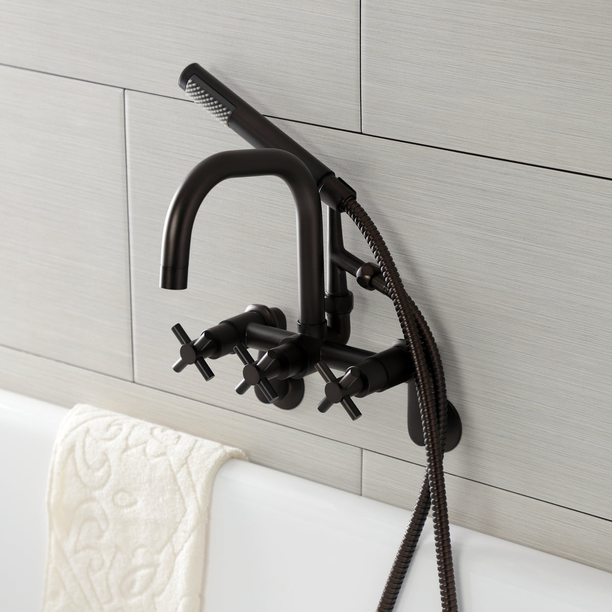 Aqua Vintage Concord Wall Mount Clawfoot Tub Faucet