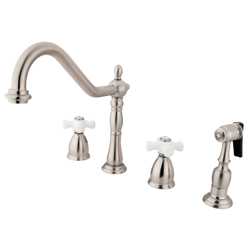 Kingston Brass KB1793PXBS Widespread Kitchen Faucet