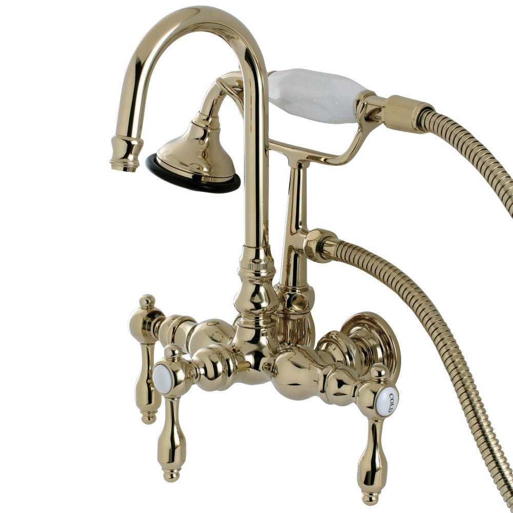 Aqua Vintage Tudor Wall Mount Clawfoot Tub Faucet