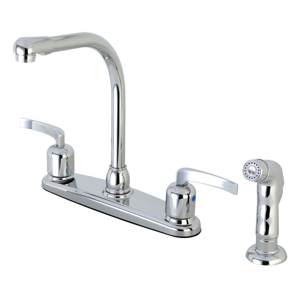 Kingston Brass FB755EFLSP Centurion 8-Inch Centerset Kitchen Faucet with Sprayer