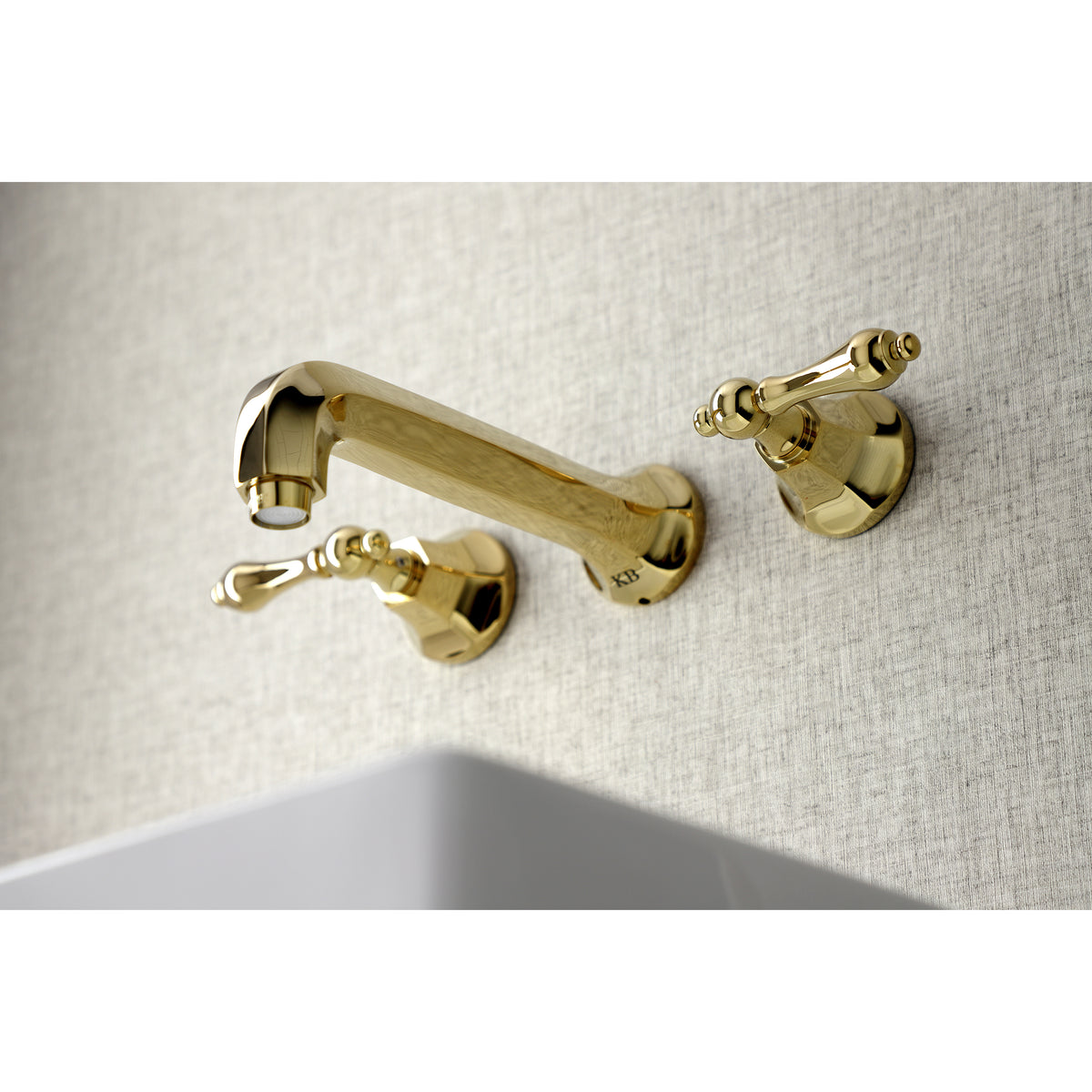 Kingston Brass KS4128AL Metropolitan 2-Handle Wall Mount Bathroom Faucet
