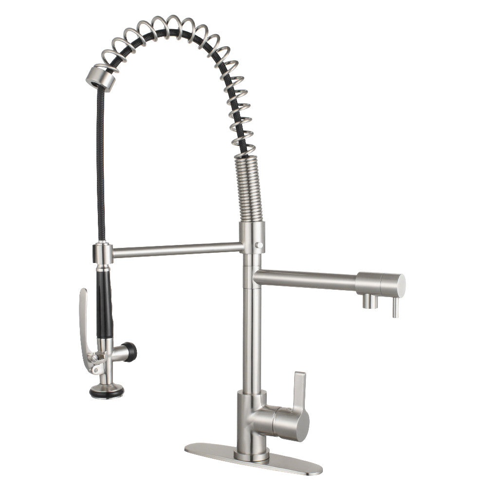 Gourmetier LS8505CTL Continental Single-Handle Pre-Rinse Kitchen Faucet