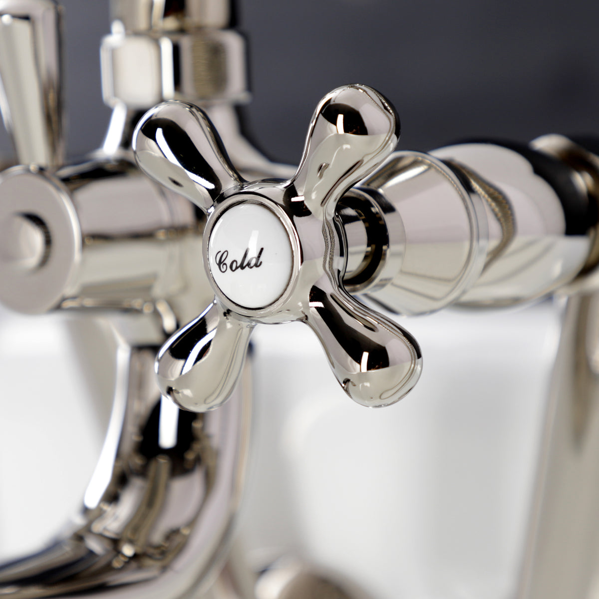 Kingston Wall Mount Clawfoot Tub Faucet with Hand Shower