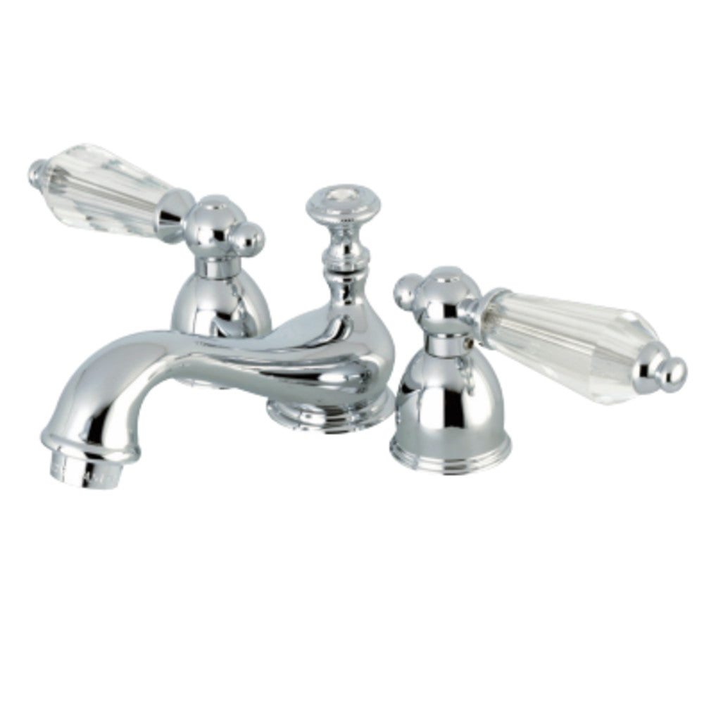 Kingston Brass KS3952WLL Wilshire Mini-Widespread Bathroom Faucet with Brass Pop-Up