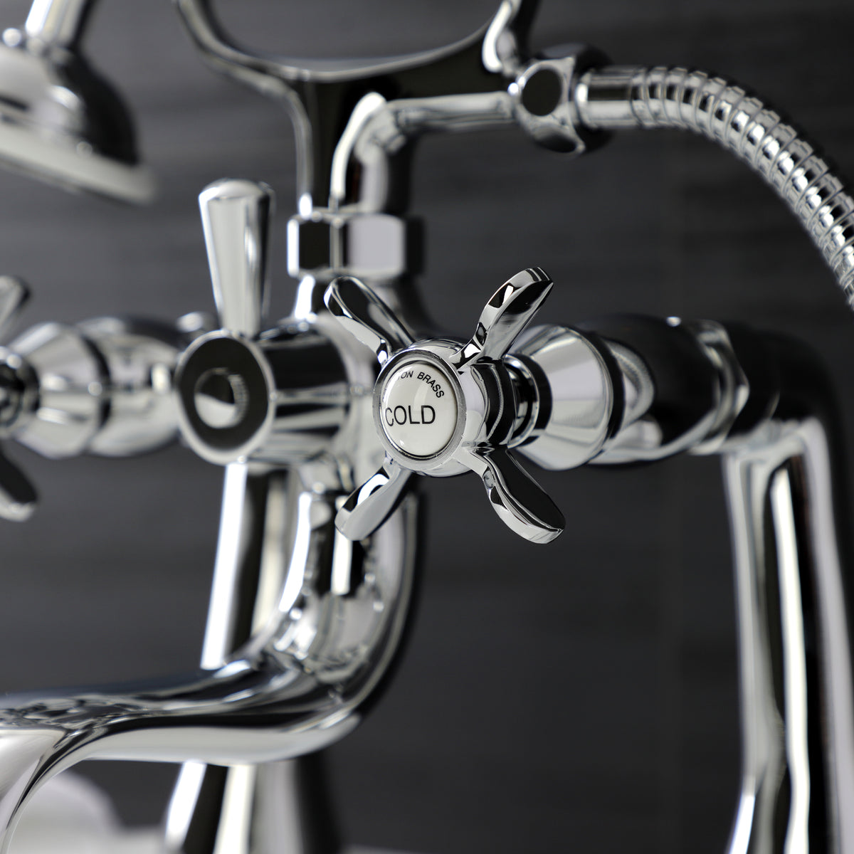 Essex Deck Mount Clawfoot Tub Faucet with Hand Shower