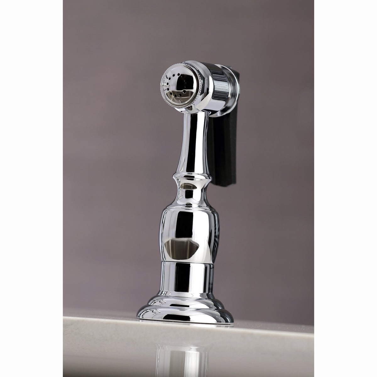 Kingston Brass KS3276AXBS Restoration 8&quot; Bridge Kitchen Faucet with Sprayer