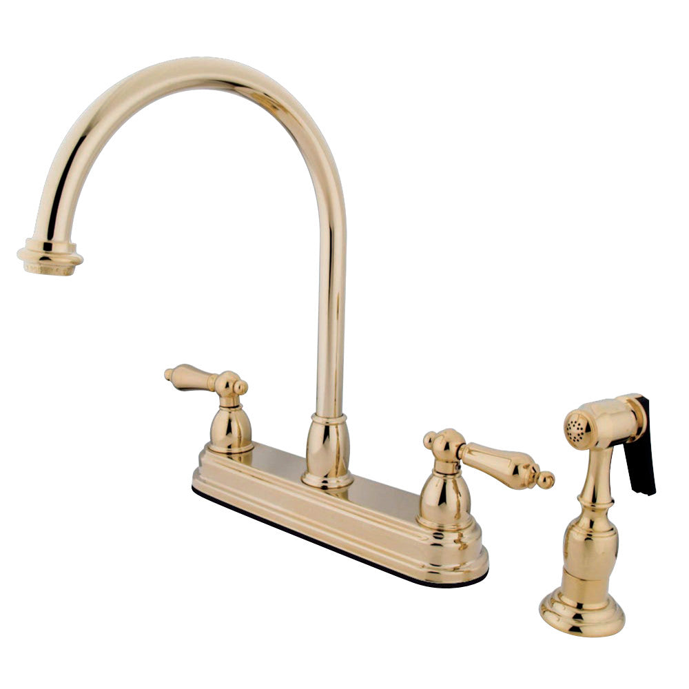Kingston Brass KB3752ALBS Restoration 8-Inch Centerset Kitchen Faucet