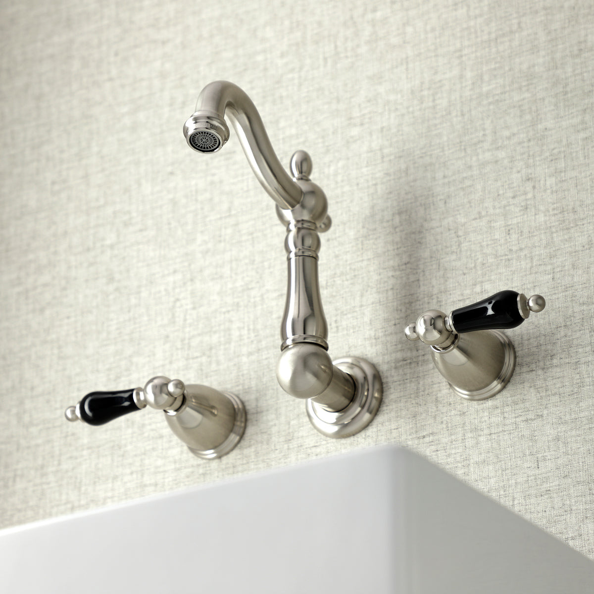 Kingston Brass KS1220PKL Duchess Two-Handle Wall Mount Bathroom Faucet