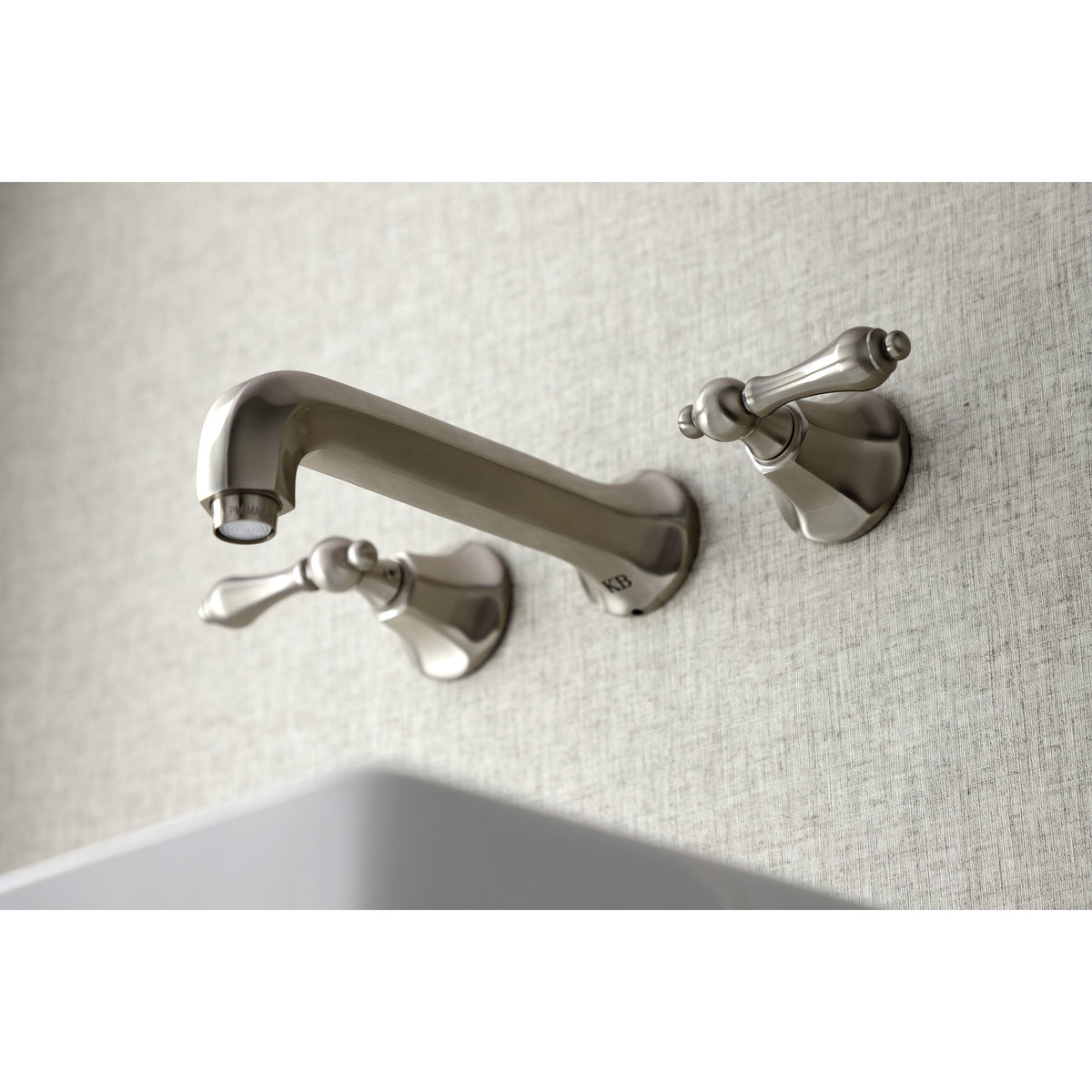 Kingston Brass KS4128AL Metropolitan 2-Handle Wall Mount Bathroom Faucet