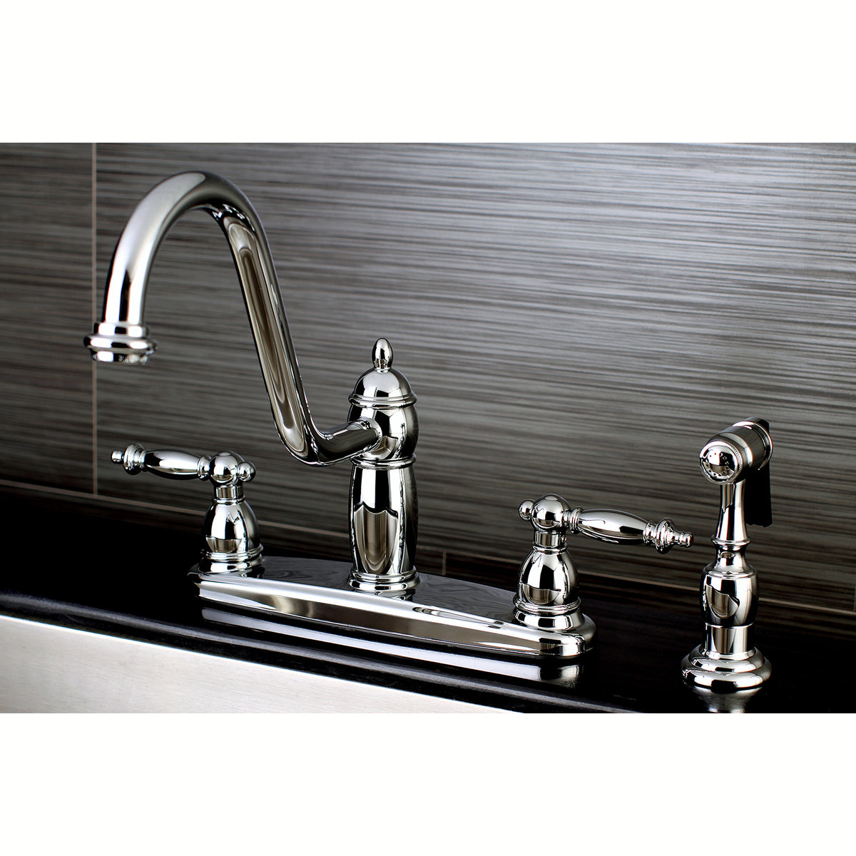 Kingston Brass KB7111TLBS Templeton Centerset Kitchen Faucet