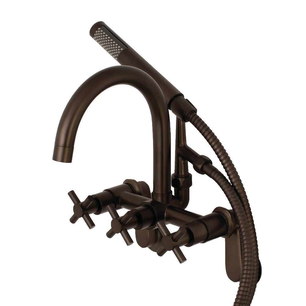 Aqua Vintage Concord 7-Inch Adjustable Wall Mount Tub Faucet