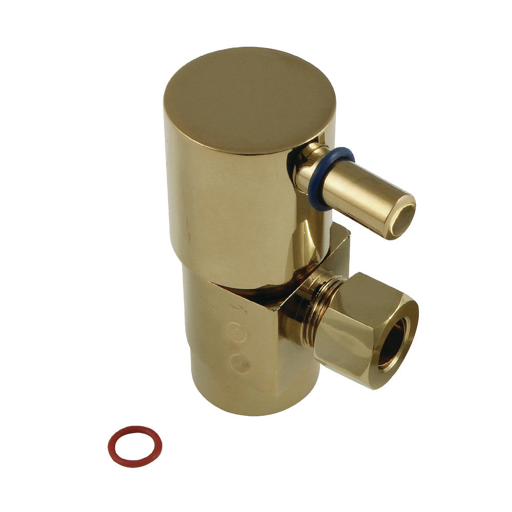 Kingston Brass Concord 1/2&quot;IPS x 3/8&quot;O.D. Anti-Seize Deluxe Quarter Turn Ceramic Hardisc Cartridge Angle Stop