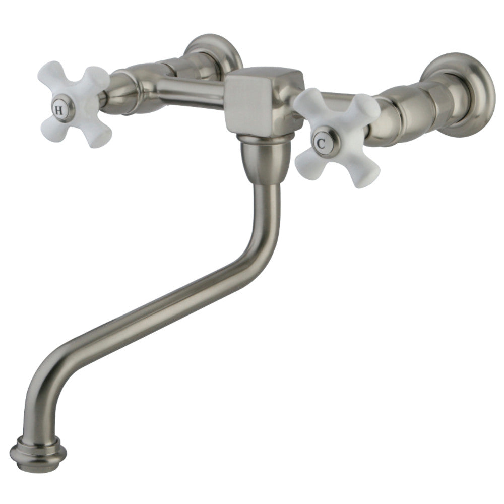 Kingston Brass KS1211PX Heritage Wall Mount Bathroom Faucet