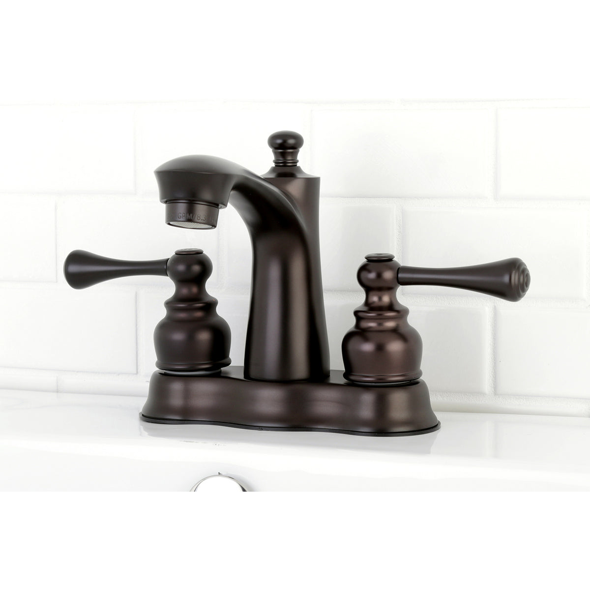Kingston Brass FB7611BL 4 in. Centerset Bathroom Faucet