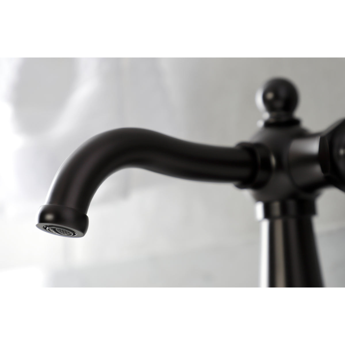 Kingston Brass KSD154BXPB Nautical Single-Handle Bathroom Faucet with Push Pop-Up