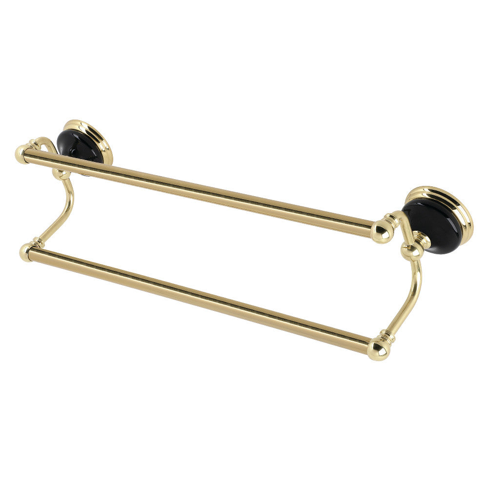 Kingston Brass Water Onyx 24 in. Dual Towel Bar