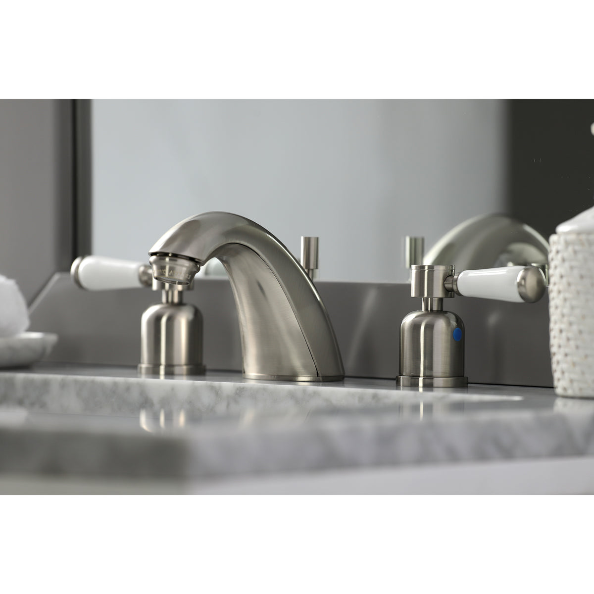 Kingston Brass FB8951DPL Mini-Widespread Bathroom Faucet