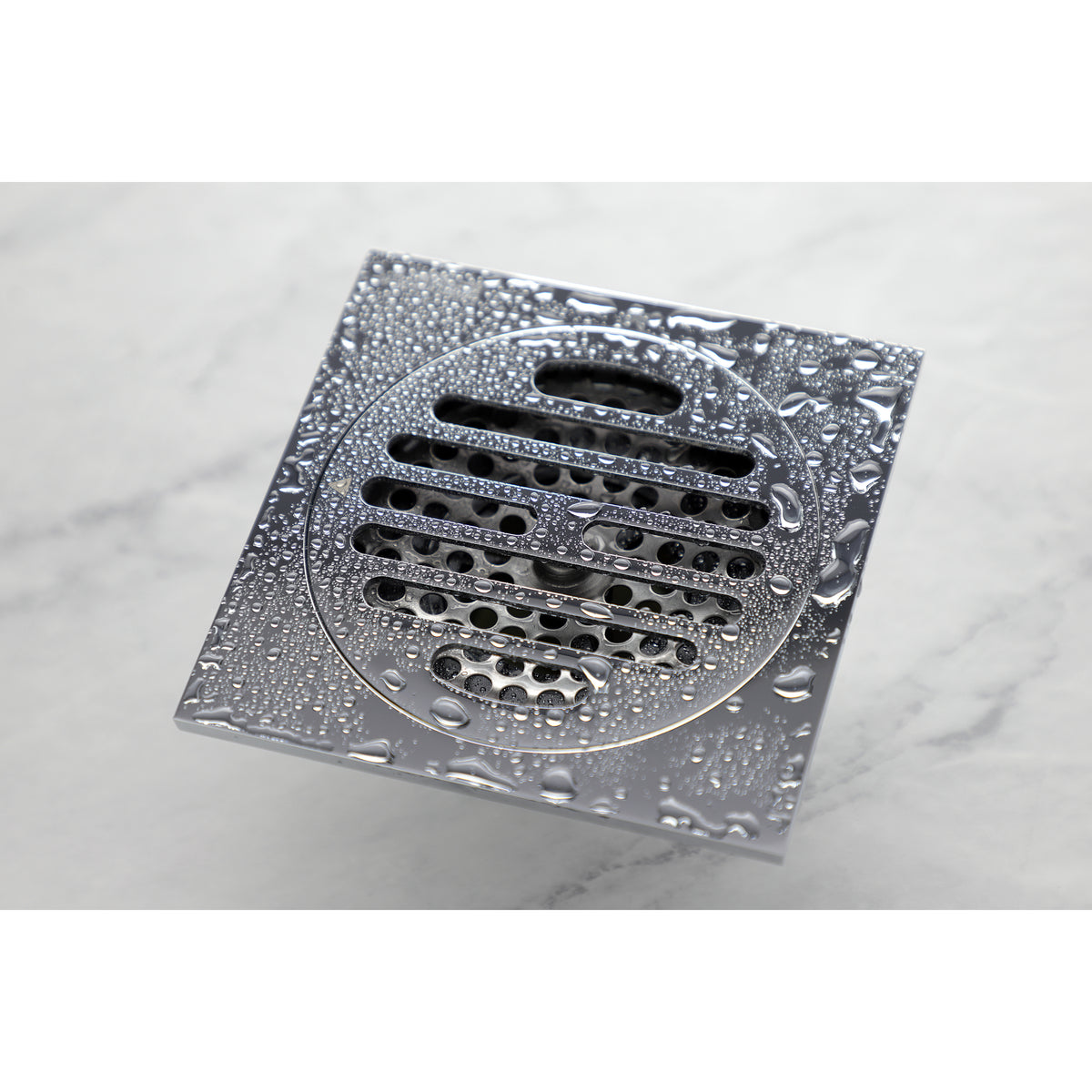 Kingston Brass Watercourse Symmetric 4&quot; Square Grid Shower Drain