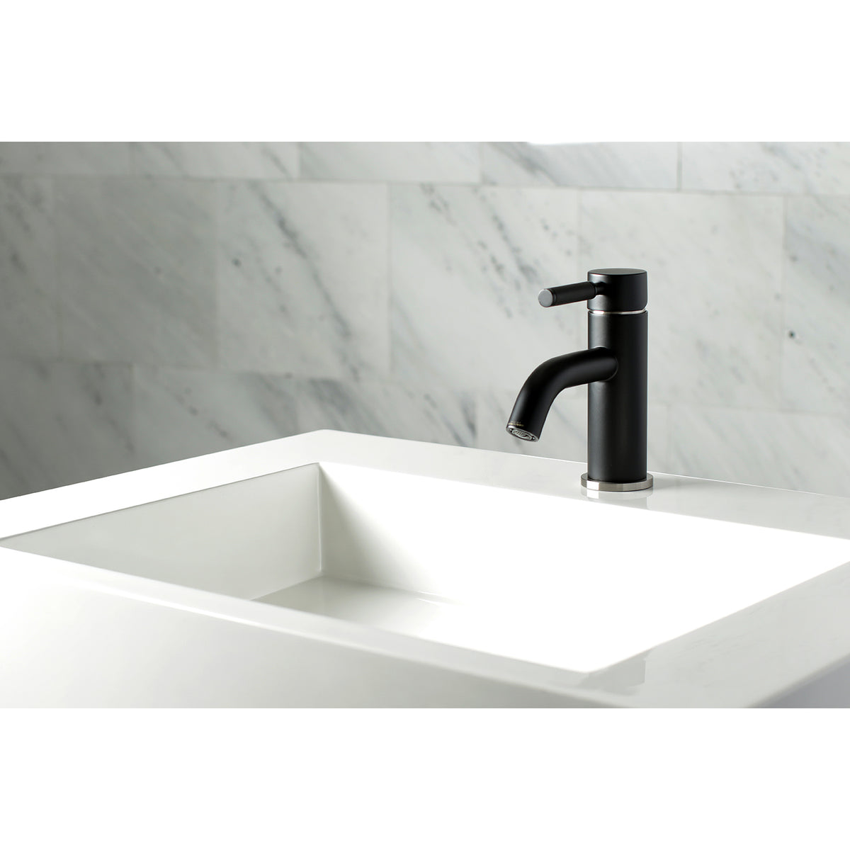 Fauceture LS8229DKL Kaiser Single-Handle Bathroom Faucet with Push Pop-Up