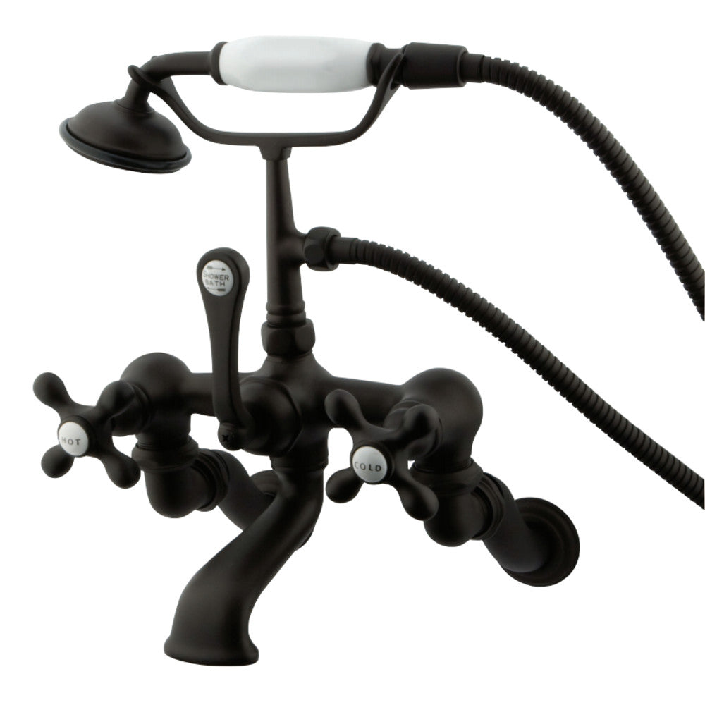 Vintage Wall Mount Clawfoot Tub Faucet with Hand Shower