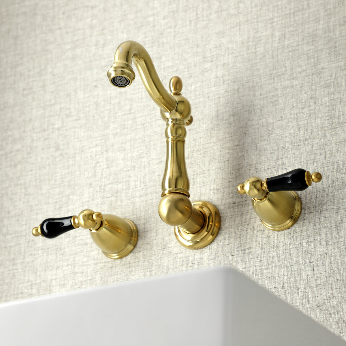 Kingston Brass KS1220PKL Duchess Two-Handle Wall Mount Bathroom Faucet