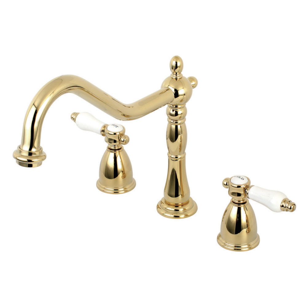 Kingston Brass KB1792BPLLS Widespread Kitchen Faucet