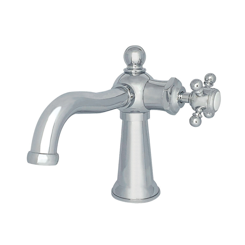 Kingston Brass KS154BXBN Nautical Single-Handle Bathroom Faucet with Push Pop-Up