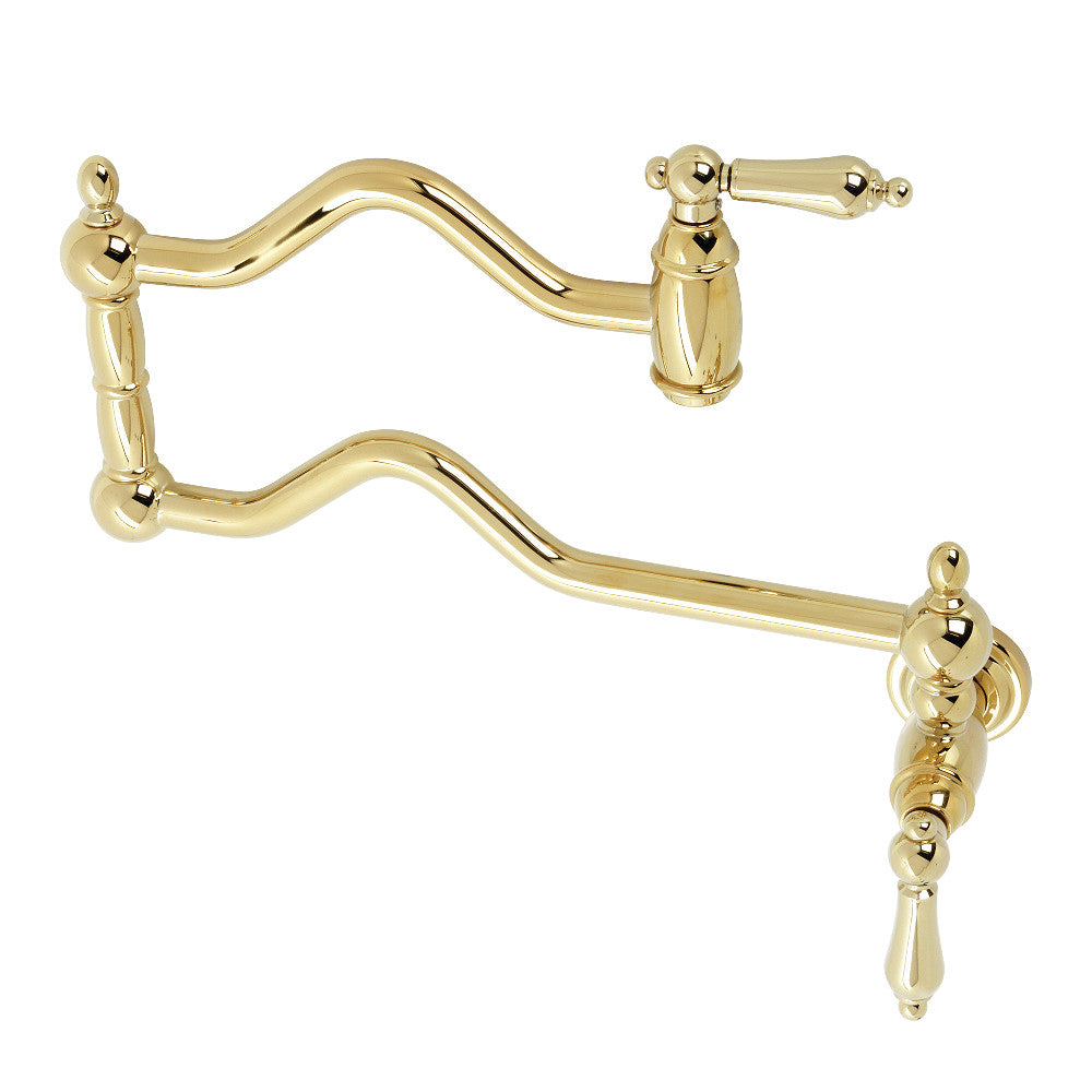 Kingston Brass KS2100AL Heritage Wall Mount Pot Filler