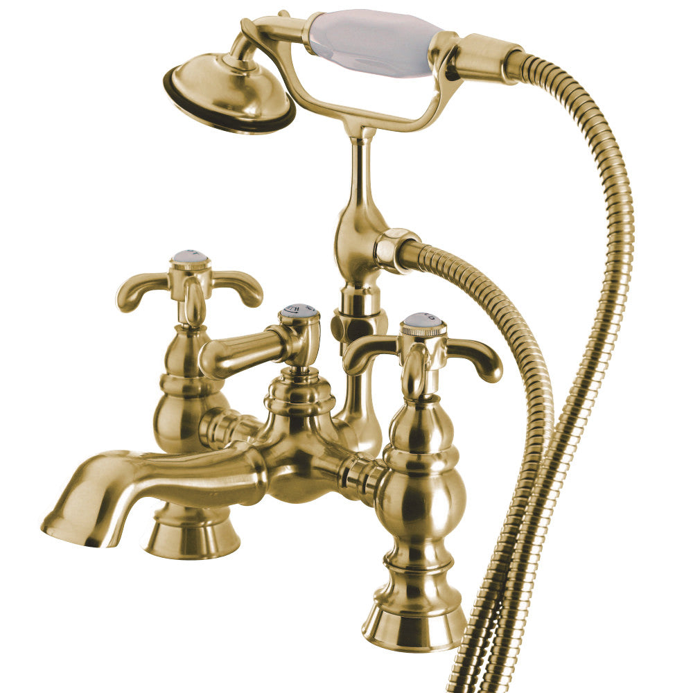 Vintage 7-Inch Deck Mount Tub Faucet with Hand Shower