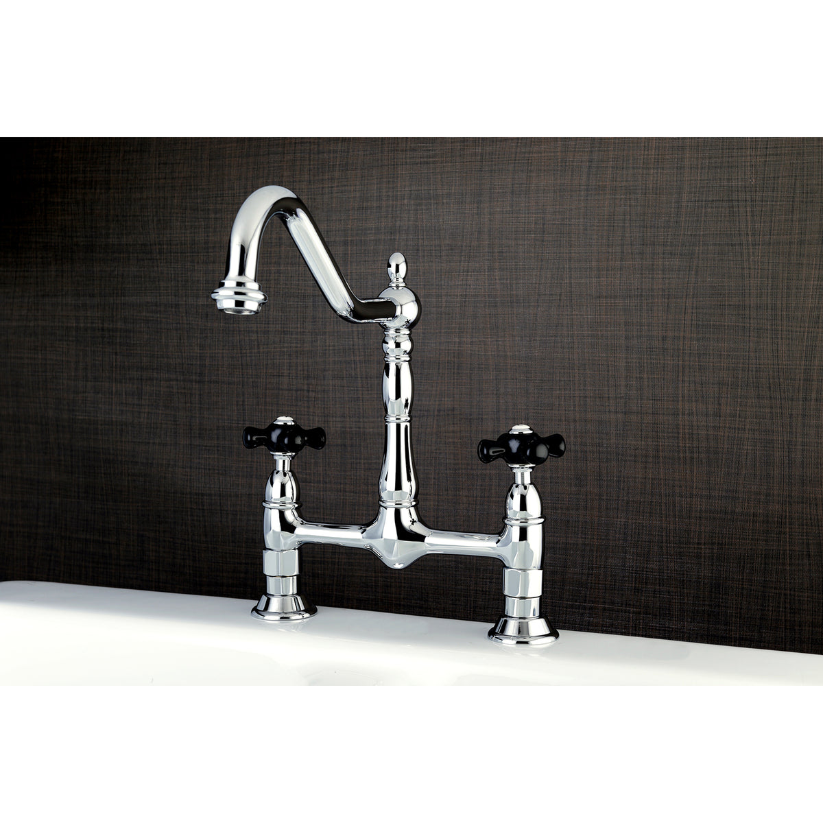 Kingston Brass KS1172PKX Duchess Bridge Kitchen Faucet