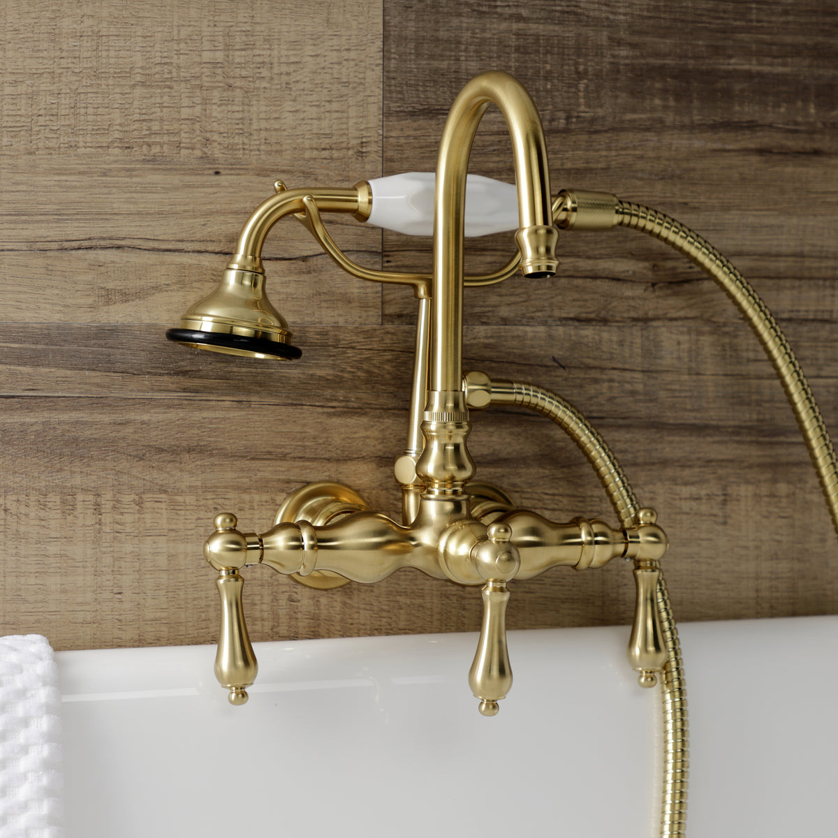 Aqua Vintage Wall Mount Clawfoot Tub Faucet
