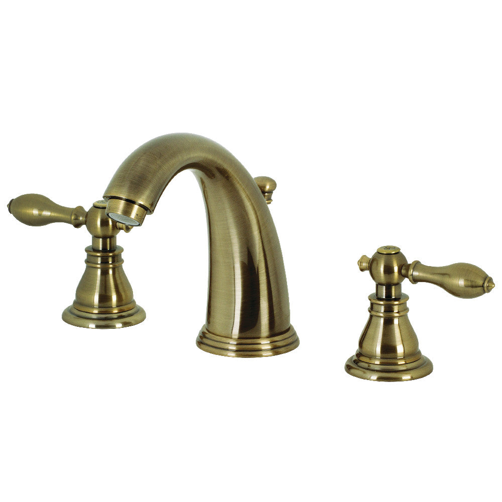 Kingston Brass KB981ACL American Classic Widespread Bathroom Faucet with Retail Pop-Up