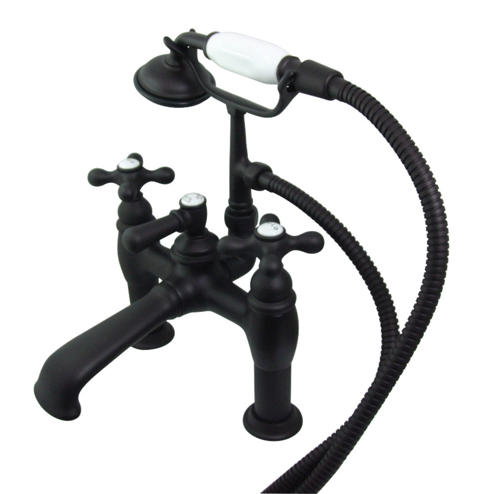 Vintage 7-Inch Deck Mount Tub Faucet with Hand Shower