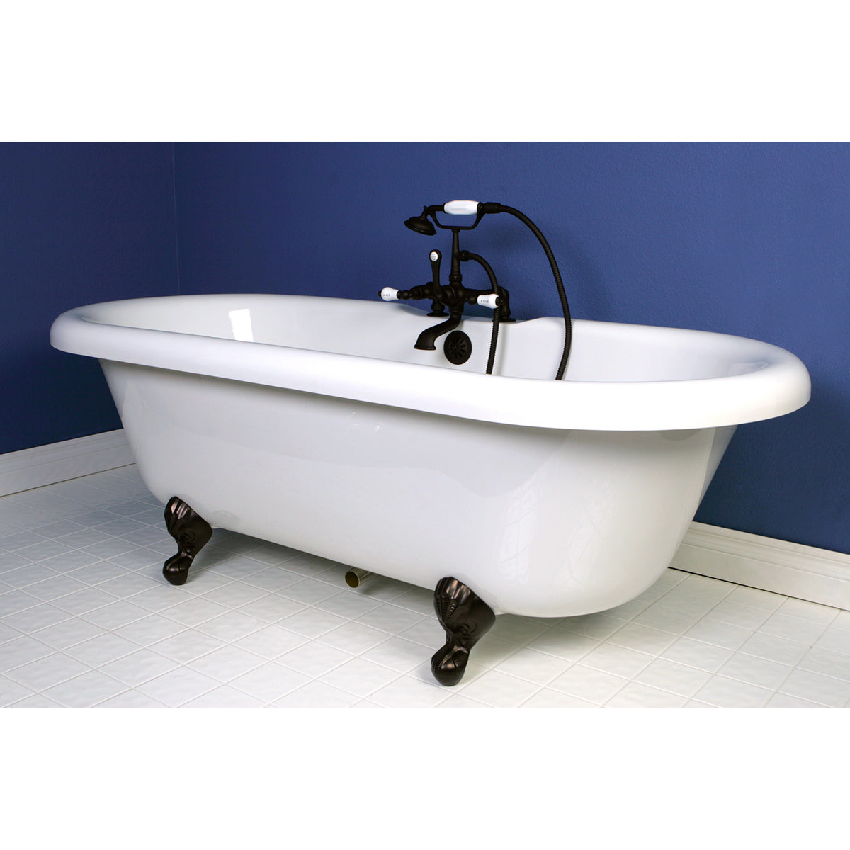 Vintage 7-Inch Deck Mount Tub Faucet