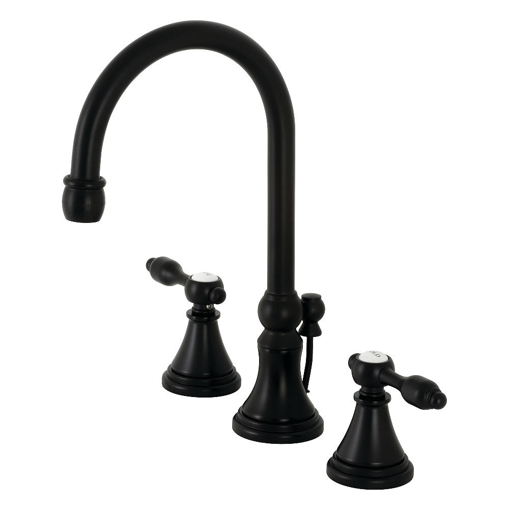 Kingston Brass KS2981TAL Tudor Widespread Bathroom Faucet with Brass Pop-Up