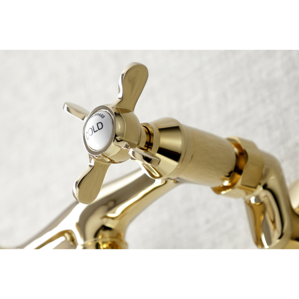 Kingston Brass KS115SN Essex Two Handle Wall Mount Bathroom Faucet