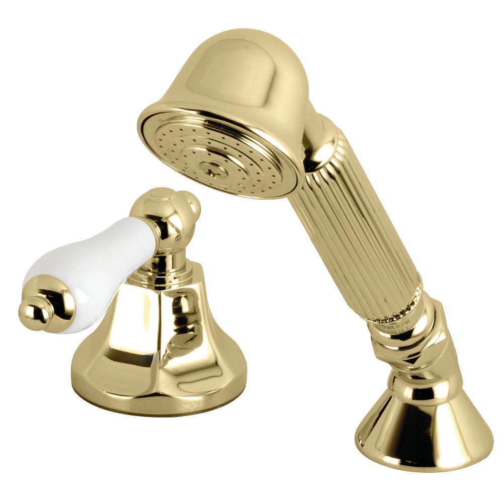 Kingston Brass Deck Mount Hand Shower with Diverter for Roman Tub Faucet