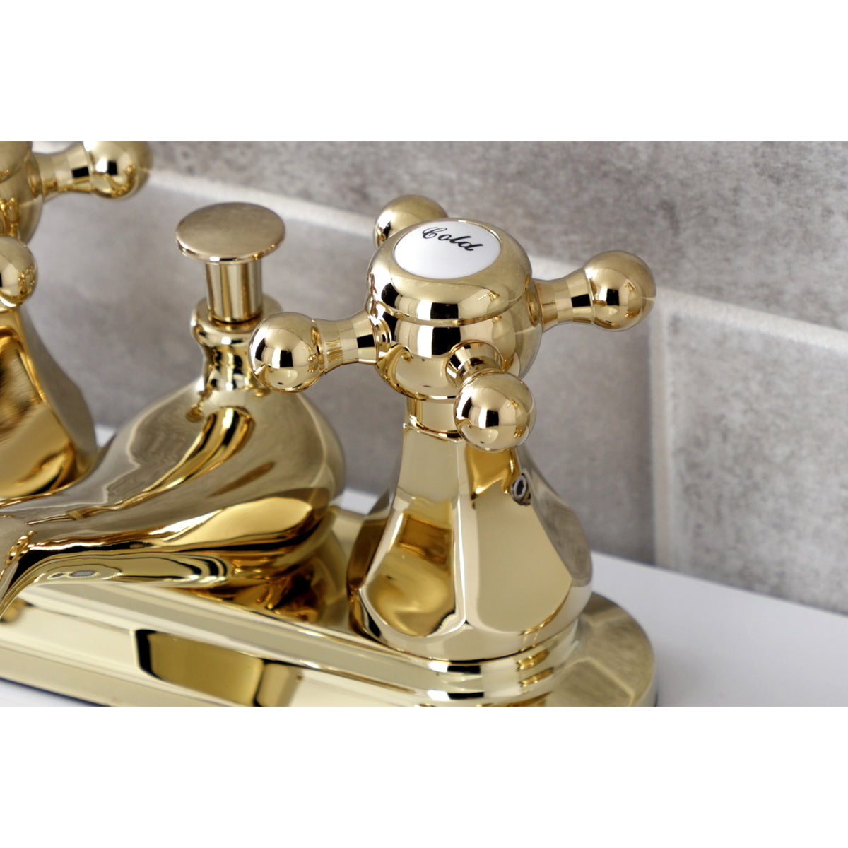 Kingston Brass KB608BX Metropolitan 4 in. Centerset Bathroom Faucet with Pop-Up Drain