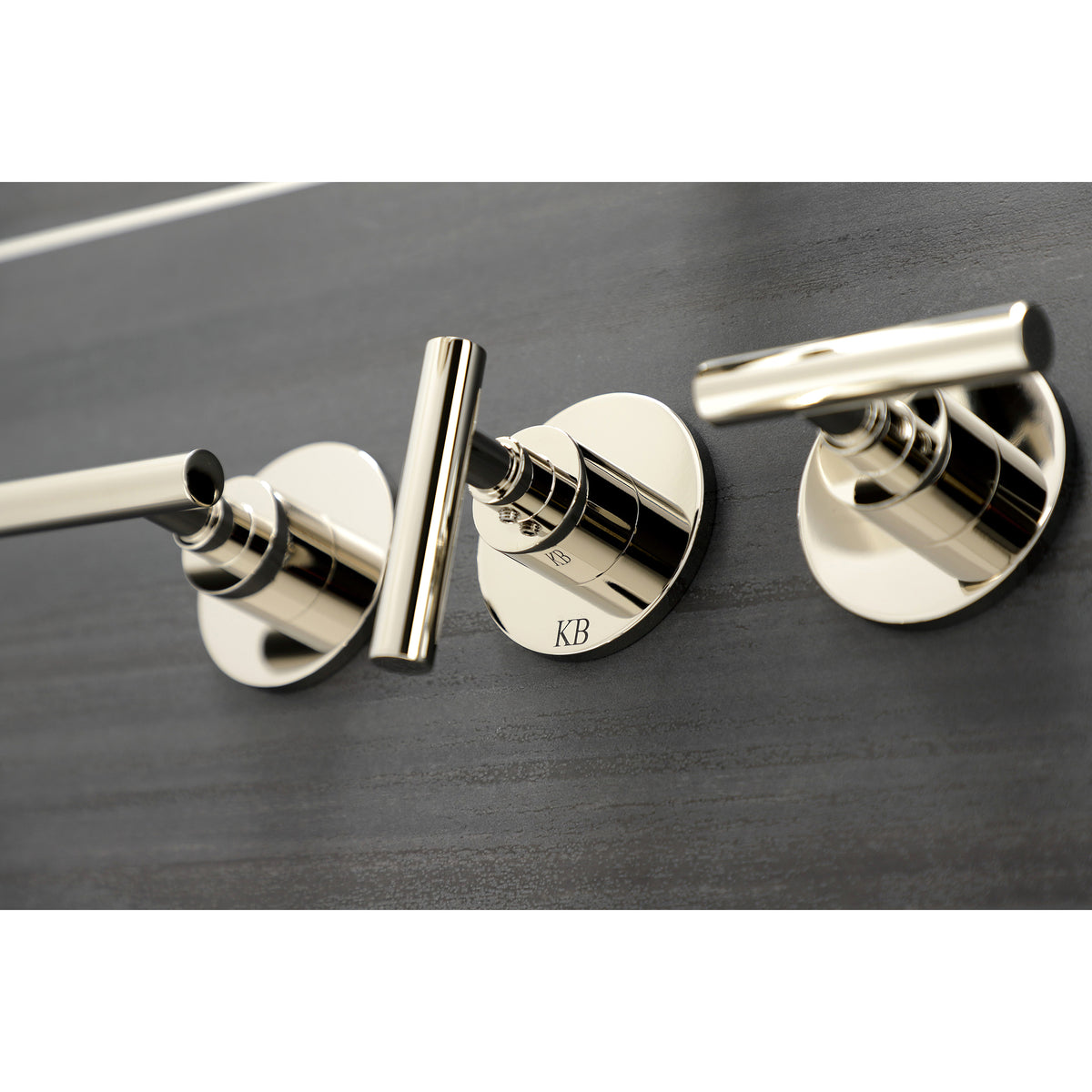 Manhattan Three-Handle Tub and Shower Faucet