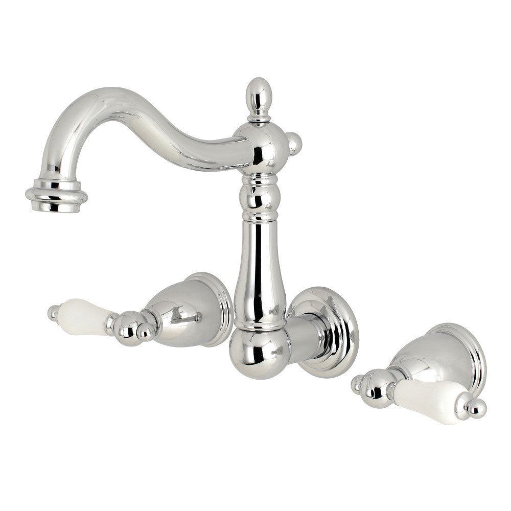 Kingston Brass KS1257PL 8-Inch Center Wall Mount Bathroom Faucet